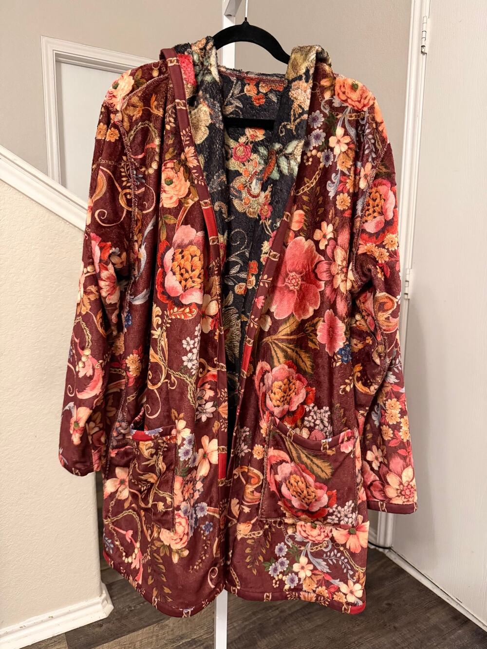 Johnny Was Midi Sherpa Reversible Jacket Rolanda Size XXL New With Tag - Picture 1 of 5